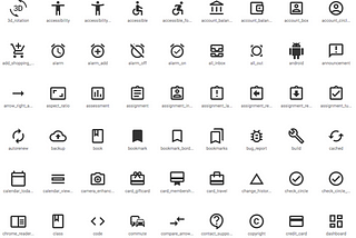 Web Component Design ICONOGRAPY & TYPOGRAPY