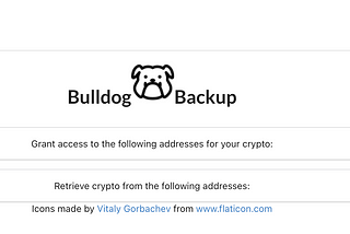 Backing up offline wallets