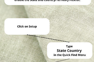 How to Enable State Country & Territory Picklist in Saleforce