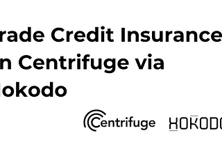 1st Live Credit Insurance on Centrifuge