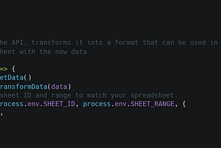 Upload data to a Google Sheet with Node.js