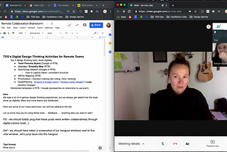 Collaborative Design Activities for Teams Working Remotely