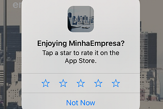 Avaliando o aplicativo sem sair do app (App Review)