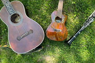 A Blender, Clarinet, and Antiquated China Plate