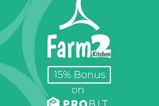 Top Rated IEO Farm2Kitchen is LIVE! Get Your Tokens NOW!