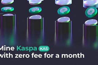kaspa mining without comission