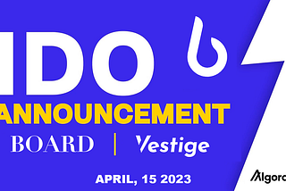 Announcing IDO Launch of BRD on Vestige Launchpad