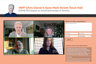 Case Study: MPP Glover’s Digital Town Hall on COVID-19