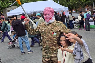 Palestine Resistance in action in Brussels