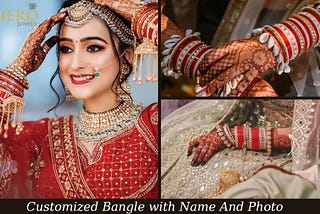 Shop Wedding Customized bangles with the bride’s name