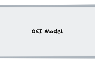 [Network] OSI Model