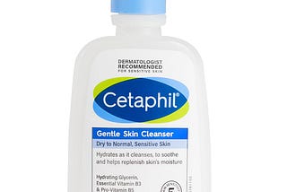 Cetaphil Face Wash Gentle Skin Cleanser for Dry to Normal, Sensitive Skin