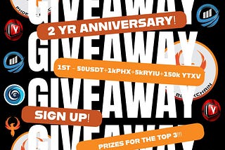 Giveaway — Phoenix Blockchain Two Year Anniversary Celebration