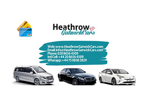 Airport transfer from Heathrow to Gatwick.