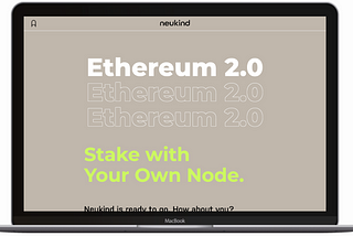 ETH2.0 Staking Service with Blockchain Data Center