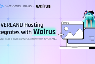 4EVERLAND Hosting Integrates Walrus for One‑Click Decentralized dApp & dWeb Deployments