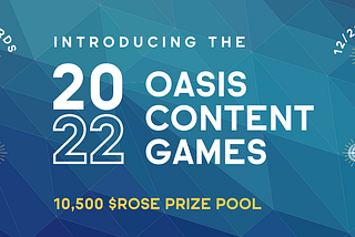 Start der ersten Oasis Content Games 2022