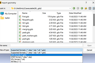 Importing GDS files for CAE simulation analysis