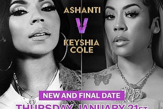 ASHANTI VS KEYSHIA COLE Live Stream