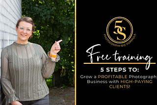 Learn how to grow a 💵 PROFITABLE photography business with more HIGH-END clients!!