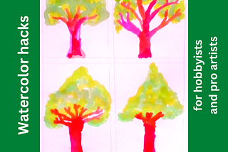 The simplest hack to make watercolor trees like a pro