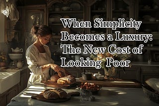 When Simplicity Becomes a Luxury: The New Cost of Looking Poor