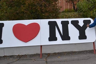 Sign I love NY