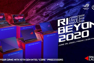 ASUS ROG to Unveil Intel 10th Gen Lineup Prices on June 26, 2020