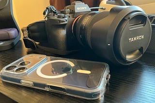 iPhone 17 Pro and Sony (photo by author)