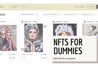 NFTs for dummies (written by a dummie)