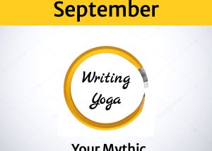 Pencil encircling the words Writing Yoga