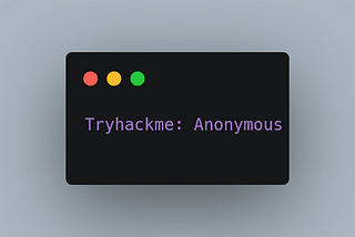Tryhackme: Anonymous