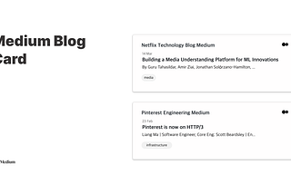 Create Medium Blog ReadMe Card