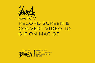 shortz: How to Record Screen and Convert Video to GIF on macOS