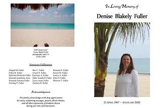 Memorial for Denise Blakely Fuller