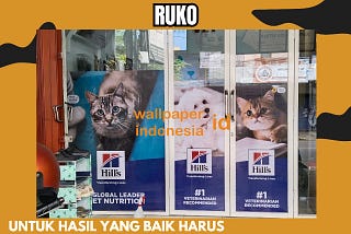 Jasa Pasang Stiker Kaca Ruko