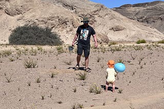My First Birthday Party Between Balloons in the Desert and a Lamb Chop as a Birthday Cake