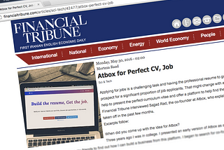 Financial Tribune: Interview with Sajjad Rad, co-founder of Atbox.io