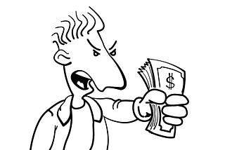 A person saying “Shut up. Take my money.”