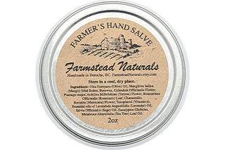 The Hand Salve from Farmstead Naturals: Canada’s Finest Natural Care for Hands