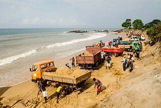 Coastal Erosion due to Sand Mining in Ghana