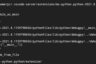 Python3 debugging in VsCode on Raspberry Pi