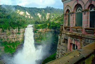 Salto del Tequendama, view from the hotel, Colombia