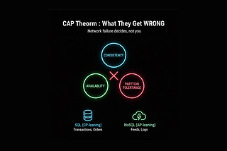 CAP Theorem, SQL vs NoSQL: The Part Most System Design Articles Get Wrong