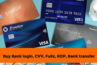 Buy Bank login, CVV, Fullz, RDP, Bank transfer