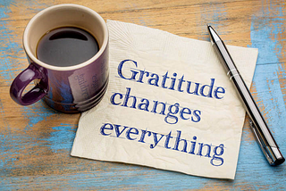 Power of gratitude:-