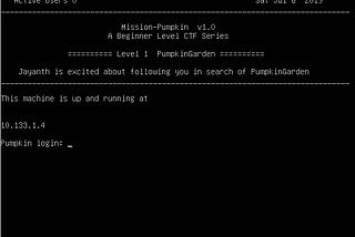 Ethical Hacking For Beginners — Pumpkin Garden VulnHub Walkthrough