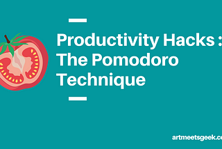 Productivity Hack: The Pomodoro Technique