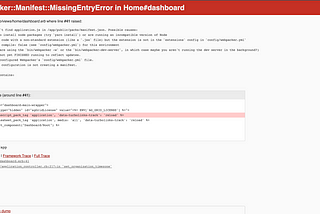 Webpacker Manifest Error solved using Docker in M1 chip