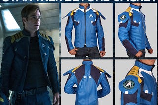 Star Trek Beyond Movie Leather Jacket Worn by Kirk